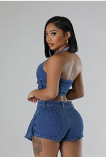 Load image into Gallery viewer, Denim skirt set
